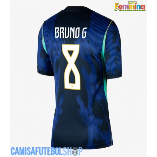 Camisa de time de futebol Brasil Bruno Guimaraes #8 Replicas 2º Equipamento Feminina Mundo 2026 Manga Curta